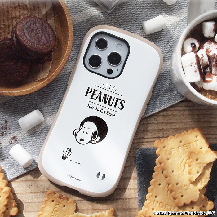 [iPhone 15/15 Pro/15 Plus/14/14 Pro/14 Plus/13/13 Pro/12/12 Pro/8/7/SE(第2/第3世代)専用]PEANUTS/ピーナッツ iFace First Class Cafeケース