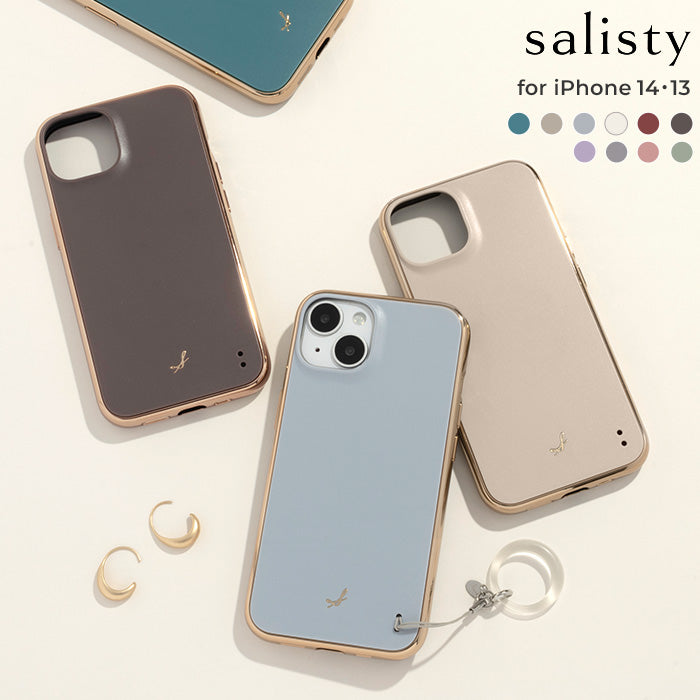 【iPhone 14/13専用】salisty(サリスティ)マットカラー耐衝撃ハードケース