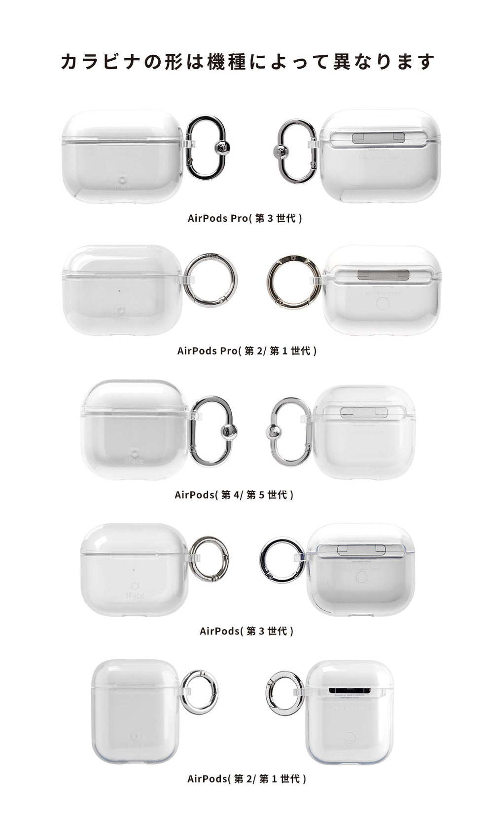 AirPods Pro(第3/第2/第1世代) / AirPods(第5/第4/第3/第2/第1世代