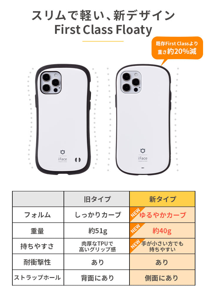 [iPhone 14/14 Pro/14 Plus/14 Pro Max/13/13 mini/13 Pro/13 Pro Max/12/12 Pro専用]iFace First Class Floaty Standardケース