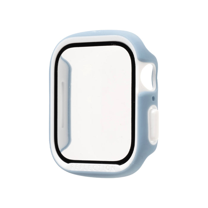 [Apple Watch Series 11/10(42mm/46mm)/9/8/7(41mm/45mm)/SE(第3/2/1世代)/6/5/4(40mm/44mm)専用]iFace Reflection強化ガラス一体型ケース