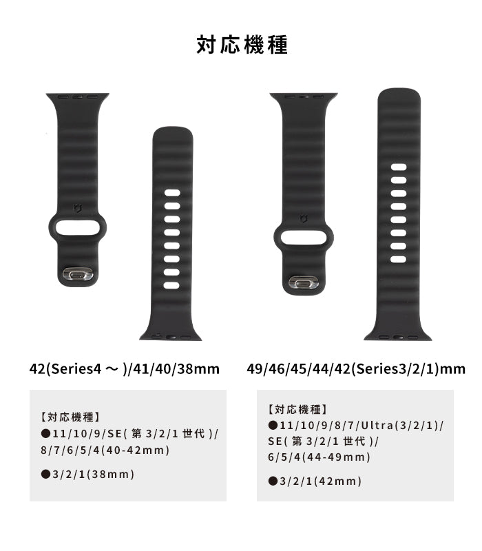 【Apple Watch Series 11/10/9/SE(第3/2/1世代)/8/7/6/5/4(40-42mm)/3/2/1(38mm)11/10/9/8/7/Ultra(3/2/1)/SE(第3/2/1世代)/6/5/4(44-49mm)/3/2/1(42mm)専用】iFace Reflectionシリコンバンド
