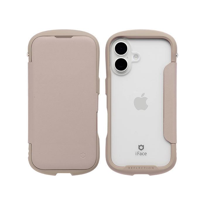 [iPhone 17/17 Pro/16/16 Pro/16e/15/14/13専用]iFace Reflection ダイアリー ポリカーボネート クリアケース