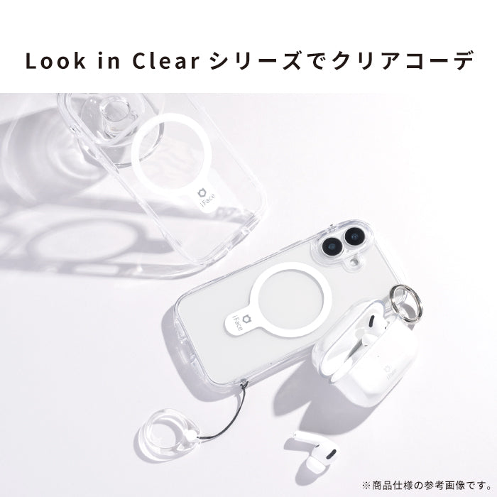 【iPhone 16/16 Pro/16 Plus/16 Pro Max/16e/15/14/13専用】iFace Look in Clear Hybrid MagSynqケース(クリア)