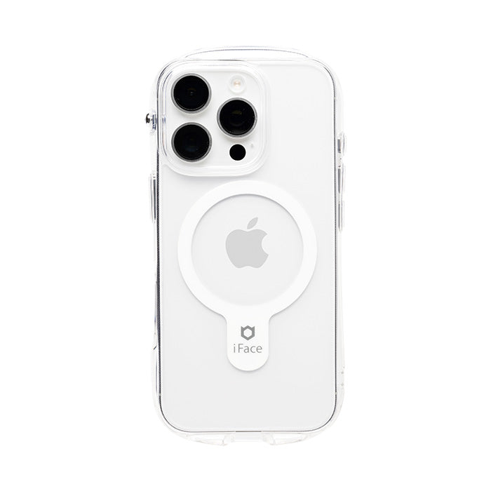 【iPhone 16/16 Pro/16 Plus/16 Pro Max/16e/15/14/13専用】iFace Look in Clear Hybrid MagSynqケース(クリア)