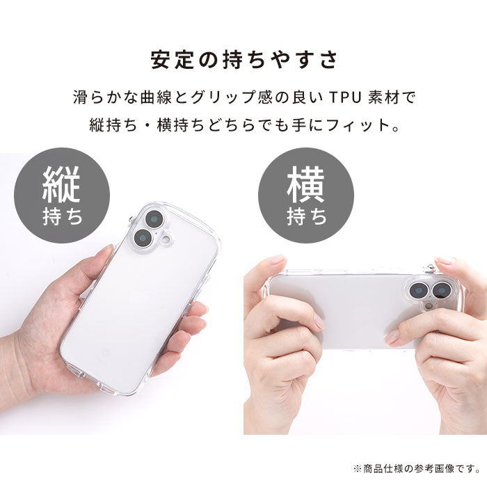 [iPhone 16/16 Pro/15/14/13専用]iFace Look in Clear Hybridケース(クリア/フロスト)