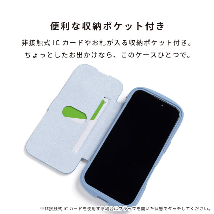[iPhone 17/17 Pro/16/16 Pro/16e/15/14/13専用]iFace Reflection ダイアリー ポリカーボネート クリアケース