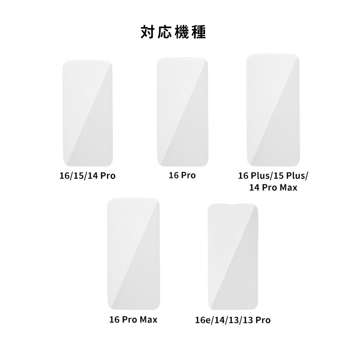 [iPhone 16/16 Pro/16 Plus/16 Pro Max/16e/15/15 Plus/14/14 Pro/14 Pro Max/13/13 Pro専用]iFace Round Edge Tempered Glass Screen Protector ラウンドエッジ強化ガラス 画面保護シート ドラゴントレイル(クリア)