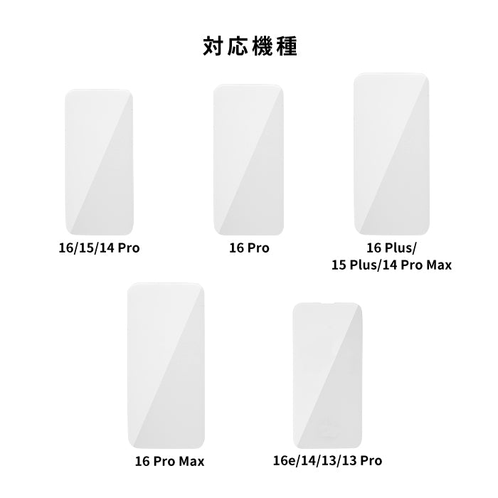 [iPhone 16/16 Pro/16 Plus/16 Pro Max/16e/15/15 Plus/14/14 Pro/14 Pro Max/13/13 Pro専用]iFace Round Edge Tempered Glass Screen Protector ラウンドエッジ強化ガラス 画面保護シート ゴリラガラス(アンチグレア/ブルーライトカット)