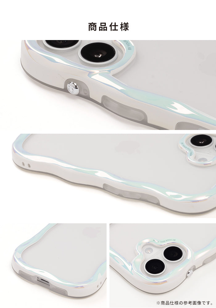 iPhone 17/16/15/14/13専用]iFace BeBling Waveクリアケース