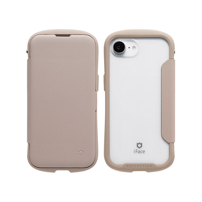 [iPhone 17/17 Pro/16/16 Pro/16e/15/14/13専用]iFace Reflection ダイアリー ポリカーボネート クリアケース
