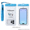 [各種スマートフォン対応]アイムドラえもん/DIVAID フローティング防水ケース ワイドサイズ ショルダーストラップ(ダイビング/ドット)