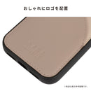 [iPhone 16/16 Pro専用]nano universe ナノユニバース カードポケット付バイカラーレザーケース