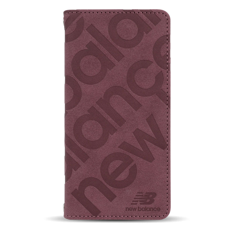 [Google Pixel 9a専用]New Balance/ニューバランス スエード手帳型ケース スタンプロゴ
