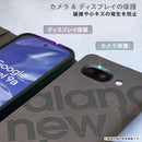 [Google Pixel 9a専用]New Balance/ニューバランス スエード手帳型ケース スタンプロゴ