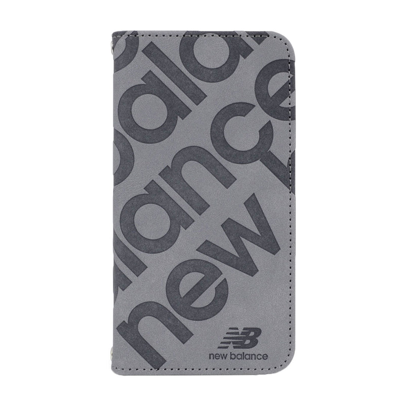 [iPhone 17/17 Pro/Air専用]New Balance/ニューバランス スエード手帳型ケース スタンプロゴ