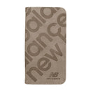 [iPhone 17/17 Pro/Air専用]New Balance/ニューバランス スエード手帳型ケース スタンプロゴ