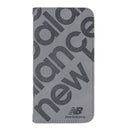 [iPhone 17/17 Pro/Air専用]New Balance/ニューバランス スエード手帳型ケース スタンプロゴ