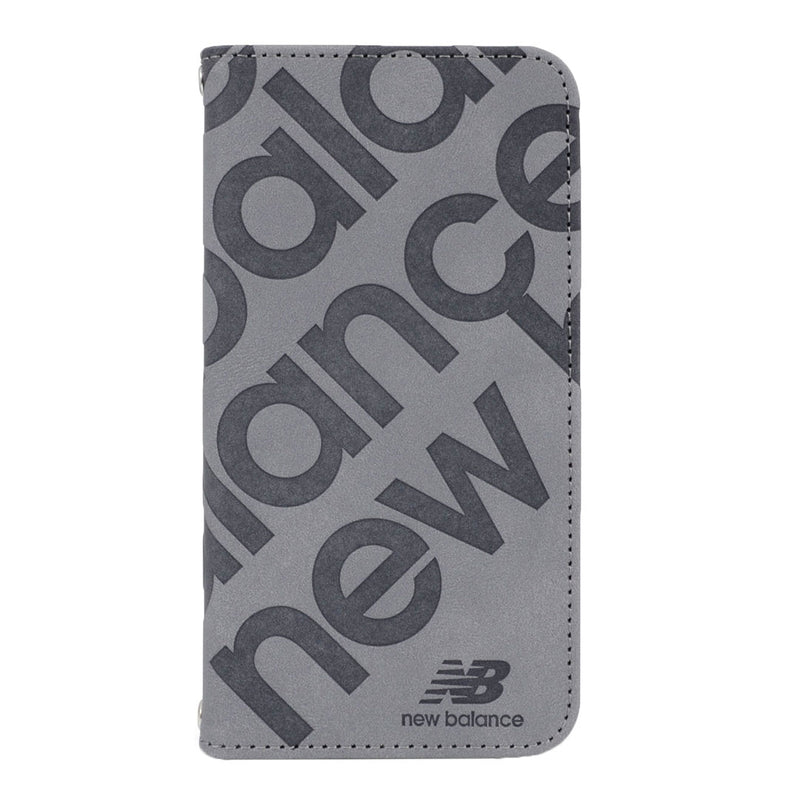 [iPhone 17/17 Pro/Air専用]New Balance/ニューバランス スエード手帳型ケース スタンプロゴ