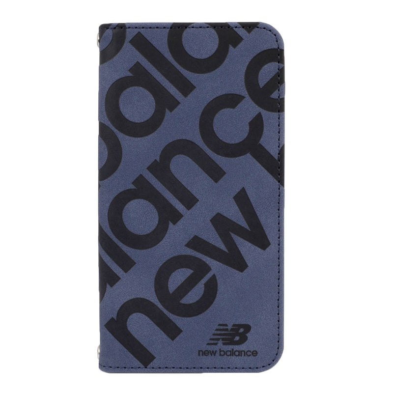 [iPhone 17/17 Pro/Air専用]New Balance/ニューバランス スエード手帳型ケース スタンプロゴ