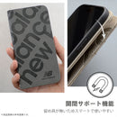 [iPhone 17/17 Pro/Air専用]New Balance/ニューバランス スエード手帳型ケース スタンプロゴ