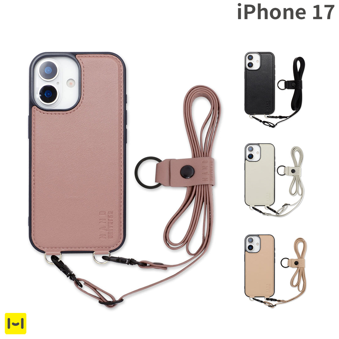 [iPhone 17専用]NANO universe ナノユニバース MagSafe対応 ショルダーストラップ付きケース