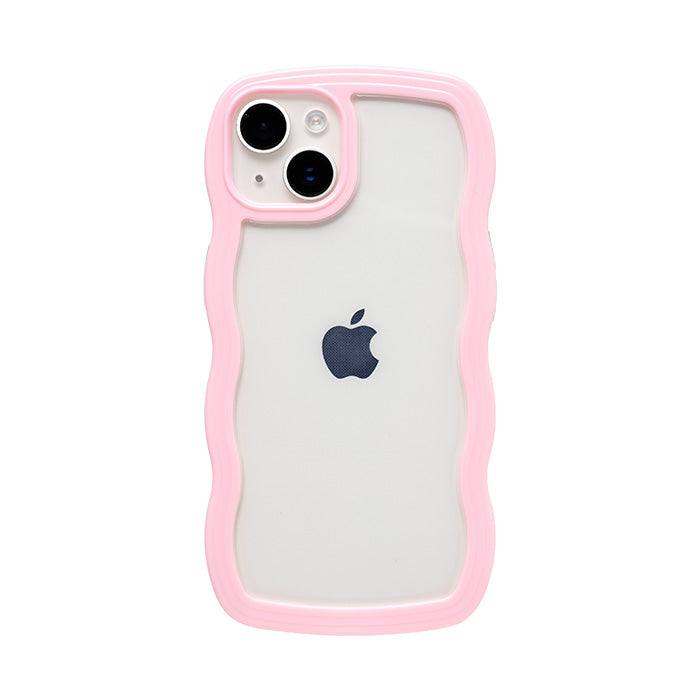 [iPhone 17/17 Pro/16/16 Pro/15/15 Pro/14/14 Pro/13/13 Pro/12/12 Pro/SE(第3/第2世代)/8/7専用]ULTRA FINE Wavy Frame iPhoneケース