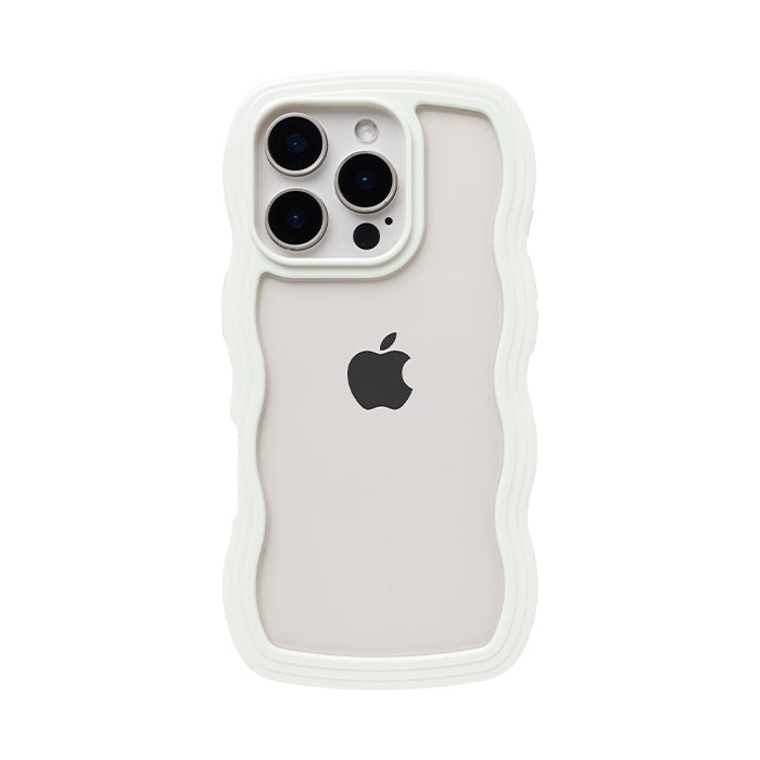 [iPhone 17/17 Pro/16/16 Pro/15/15 Pro/14/14 Pro/13/13 Pro/12/12 Pro/SE(第3/第2世代)/8/7専用]ULTRA FINE Wavy Frame iPhoneケース