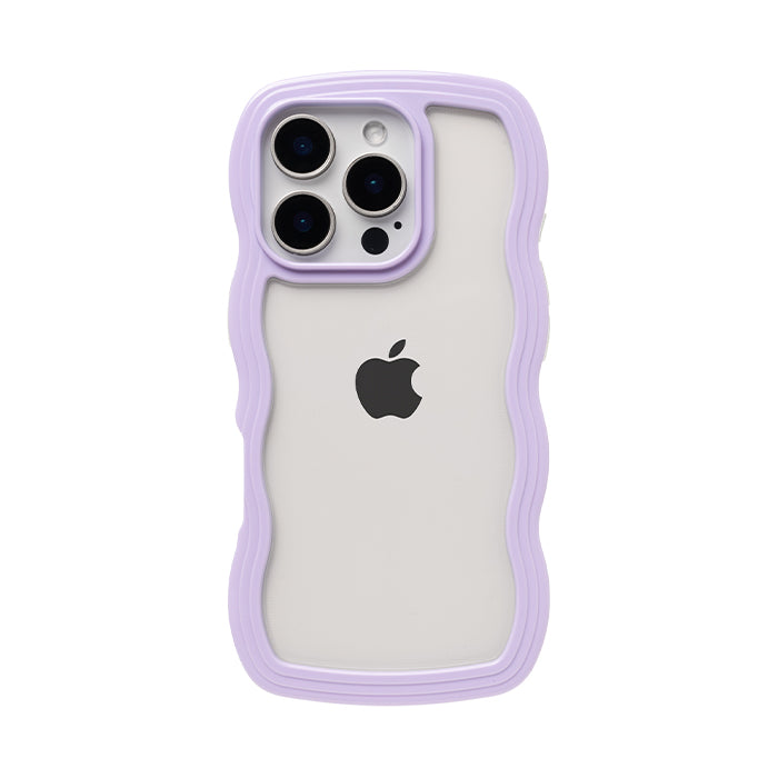 [iPhone 17/17 Pro/16/16 Pro/15/15 Pro/14/14 Pro/13/13 Pro/12/12 Pro/SE(第3/第2世代)/8/7専用]ULTRA FINE Wavy Frame iPhoneケース