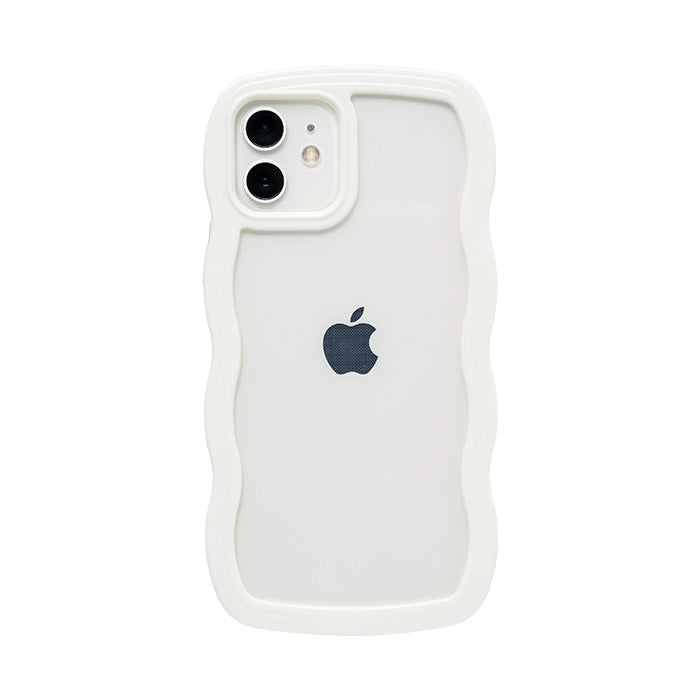 [iPhone 17/17 Pro/16/16 Pro/15/15 Pro/14/14 Pro/13/13 Pro/12/12 Pro/SE(第3/第2世代)/8/7専用]ULTRA FINE Wavy Frame iPhoneケース