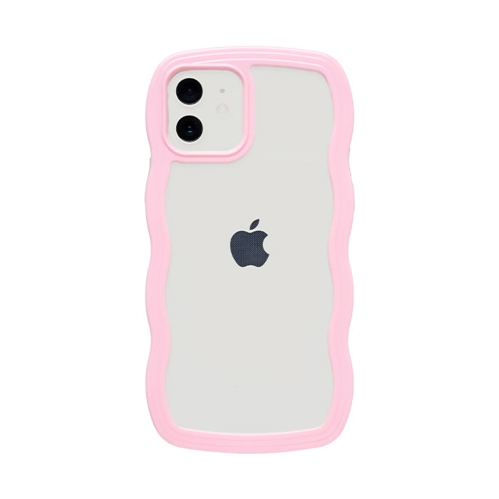 [iPhone 17/17 Pro/16/16 Pro/15/15 Pro/14/14 Pro/13/13 Pro/12/12 Pro/SE(第3/第2世代)/8/7専用]ULTRA FINE Wavy Frame iPhoneケース