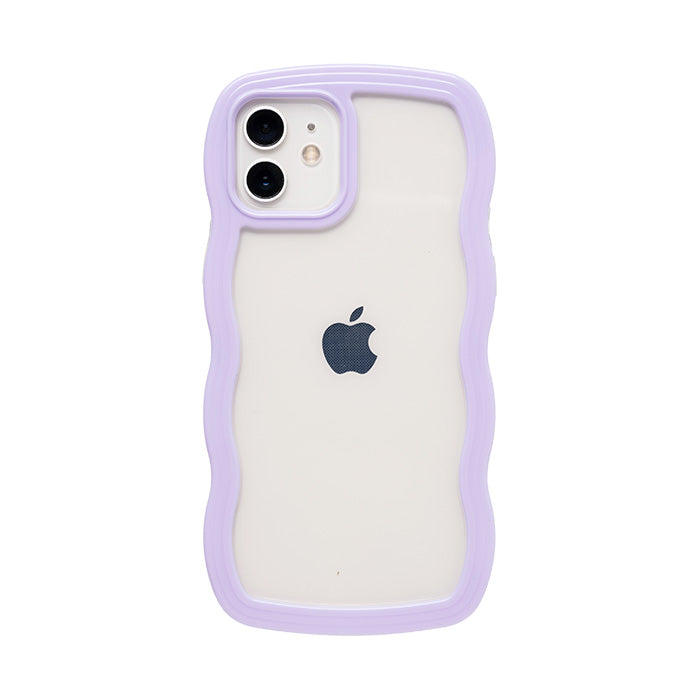 [iPhone 17/17 Pro/16/16 Pro/15/15 Pro/14/14 Pro/13/13 Pro/12/12 Pro/SE(第3/第2世代)/8/7専用]ULTRA FINE Wavy Frame iPhoneケース