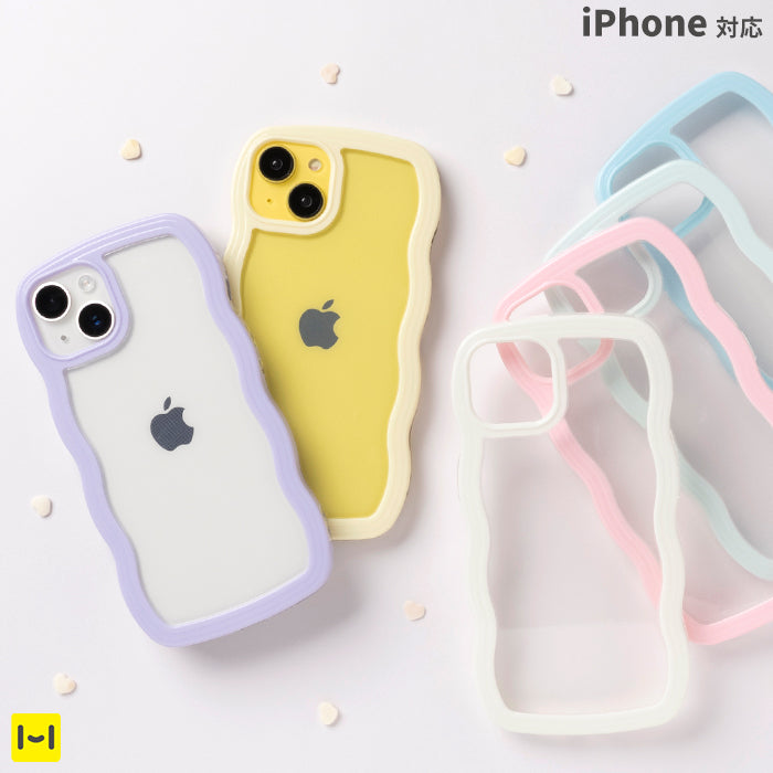 【iPhone 17/17 Pro/16/16 Pro/15/15 Pro/14/14 Pro/13/13 Pro/12/12 Pro/SE(第3/第2世代)/8/7専用】ULTRA FINE Wavy Frame iPhoneケース