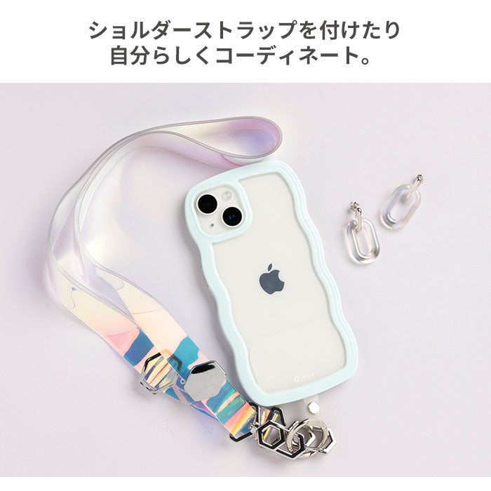 [iPhone 17/17 Pro/16/16 Pro/15/15 Pro/14/14 Pro/13/13 Pro/12/12 Pro/SE(第3/第2世代)/8/7専用]ULTRA FINE Wavy Frame iPhoneケース