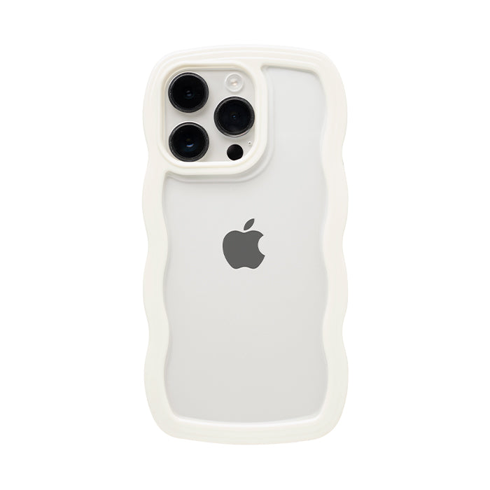 [iPhone 17/17 Pro/16/16 Pro/15/15 Pro/14/14 Pro/13/13 Pro/12/12 Pro/SE(第3/第2世代)/8/7専用]ULTRA FINE Wavy Frame iPhoneケース
