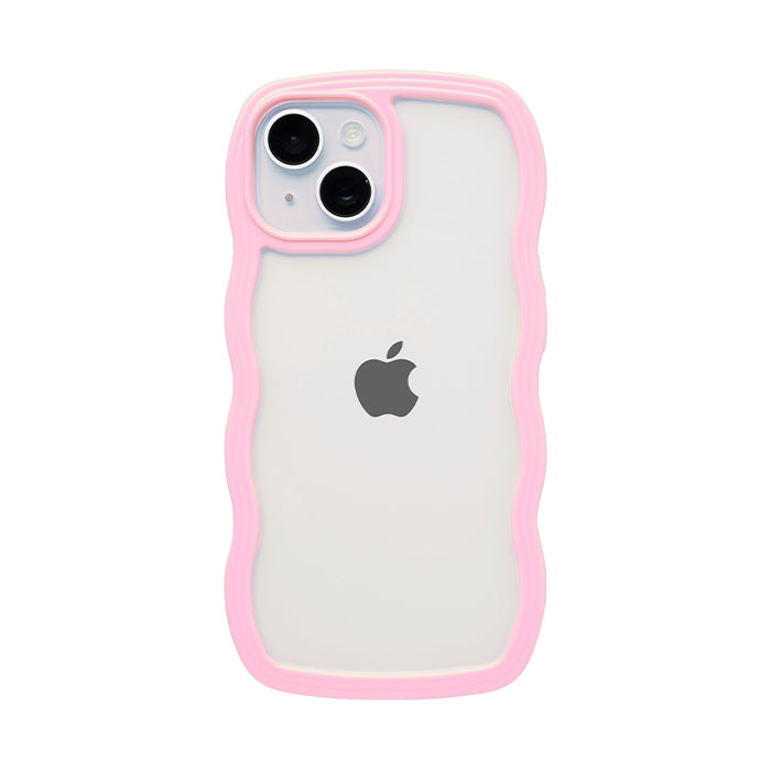 [iPhone 17/17 Pro/16/16 Pro/15/15 Pro/14/14 Pro/13/13 Pro/12/12 Pro/SE(第3/第2世代)/8/7専用]ULTRA FINE Wavy Frame iPhoneケース