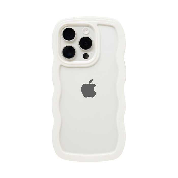 [iPhone 17/17 Pro/16/16 Pro/15/15 Pro/14/14 Pro/13/13 Pro/12/12 Pro/SE(第3/第2世代)/8/7専用]ULTRA FINE Wavy Frame iPhoneケース