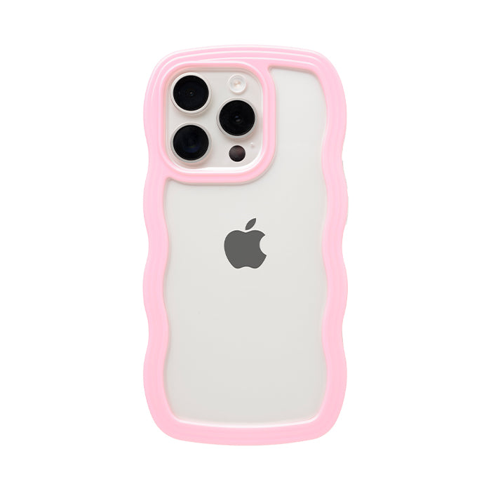 [iPhone 17/17 Pro/16/16 Pro/15/15 Pro/14/14 Pro/13/13 Pro/12/12 Pro/SE(第3/第2世代)/8/7専用]ULTRA FINE Wavy Frame iPhoneケース
