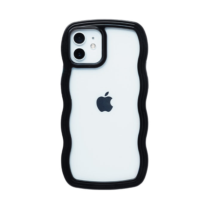 [iPhone 17/17 Pro/16/16 Pro/15/15 Pro/14/14 Pro/13/13 Pro/12/12 Pro/SE(第3/第2世代)/8/7専用]ULTRA FINE Wavy Frame iPhoneケース