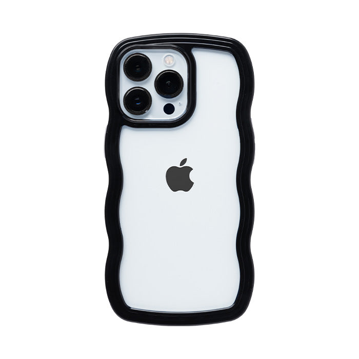 [iPhone 17/17 Pro/16/16 Pro/15/15 Pro/14/14 Pro/13/13 Pro/12/12 Pro/SE(第3/第2世代)/8/7専用]ULTRA FINE Wavy Frame iPhoneケース