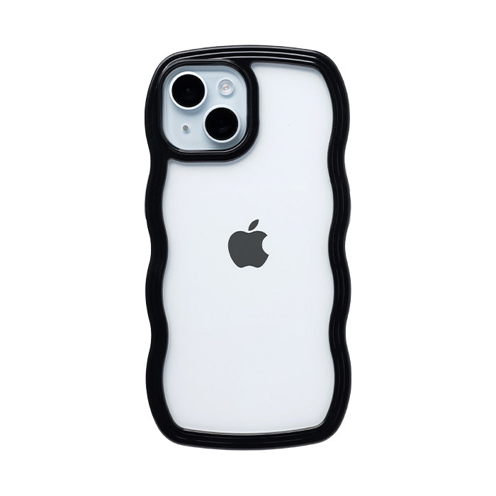 [iPhone 17/17 Pro/16/16 Pro/15/15 Pro/14/14 Pro/13/13 Pro/12/12 Pro/SE(第3/第2世代)/8/7専用]ULTRA FINE Wavy Frame iPhoneケース