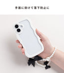 PHONEAR リボン＆パールDUOストラップ