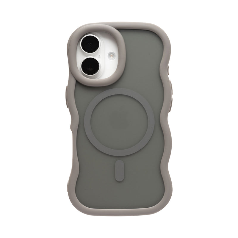 [iPhone 16/15/14/13/Galaxy S25/S24/Z Fold7/Z Flip7専用]PHONEAR MagSafe対応 なみなみマットケース