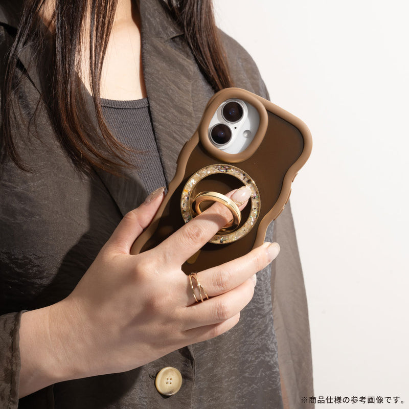 [iPhone 16/15/14/13/Galaxy S25/S24/Z Fold7/Z Flip7専用]PHONEAR MagSafe対応 なみなみマットケース