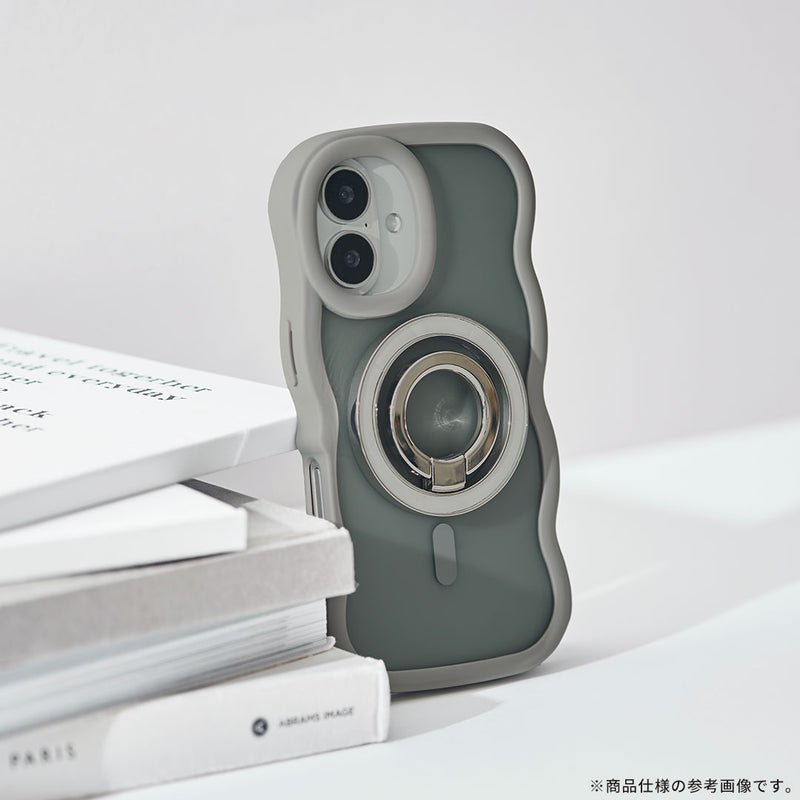 [iPhone 16/15/14/13/Galaxy S25/S24/Z Fold7/Z Flip7専用]PHONEAR MagSafe対応 なみなみマットケース