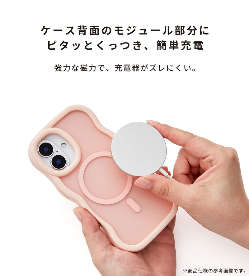 [iPhone 16/15/14/13/Galaxy S25/S24/Z Fold7/Z Flip7専用]PHONEAR MagSafe対応 なみなみマットケース
