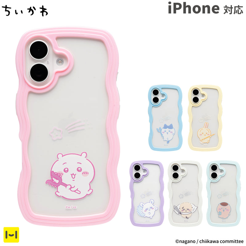 [iPhone 16/16 Pro/16 Plus/16 Pro Max/15/14/13専用]ちいかわ うねうねケース