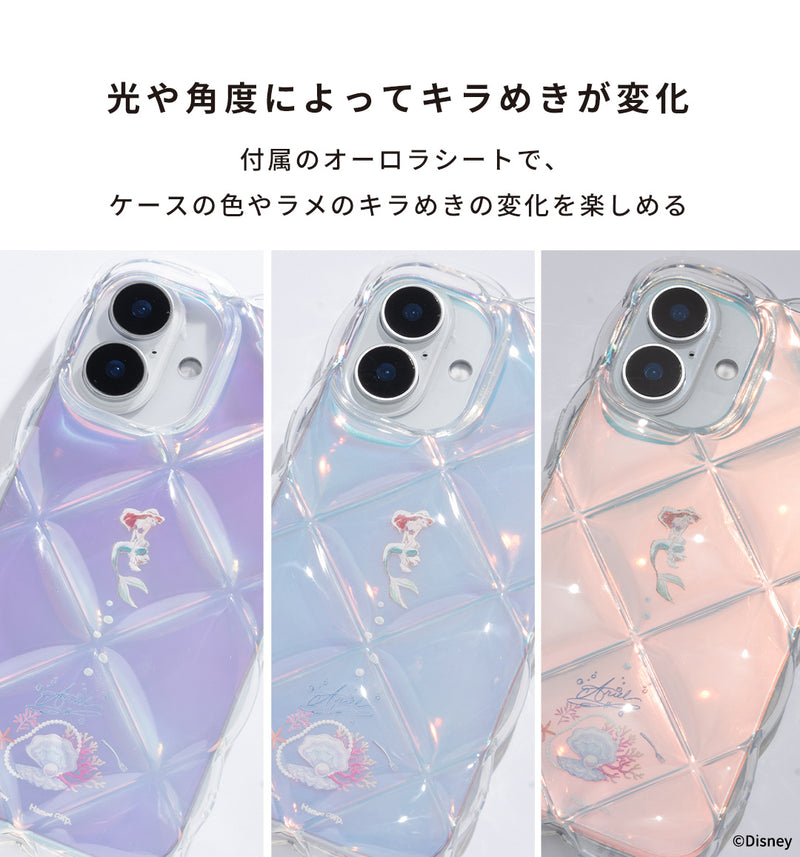 [iPhone16/15/14/13専用]ディズニーキャラクター クリアキルティングケース