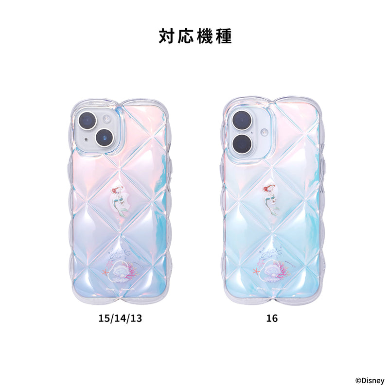 [iPhone16/15/14/13専用]ディズニーキャラクター クリアキルティングケース
