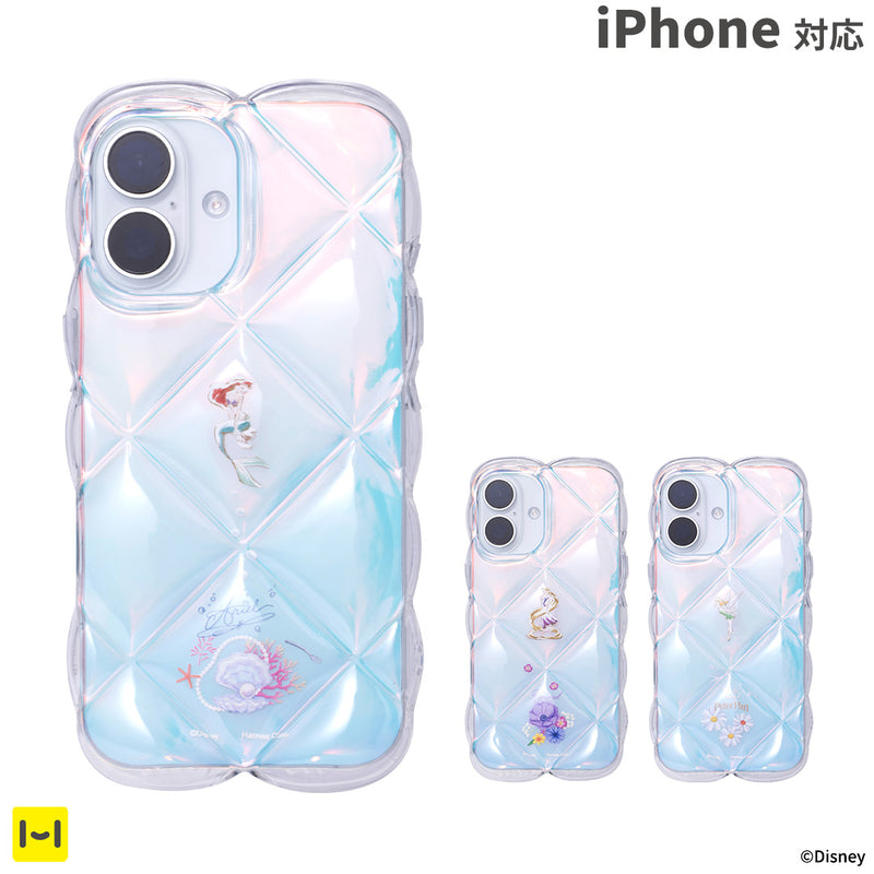 [iPhone16/15/14/13専用]ディズニーキャラクター クリアキルティングケース